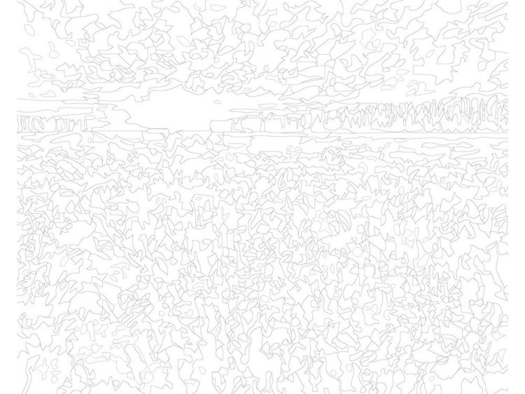 Картина по номерам «Поле на закате» — картинка 3