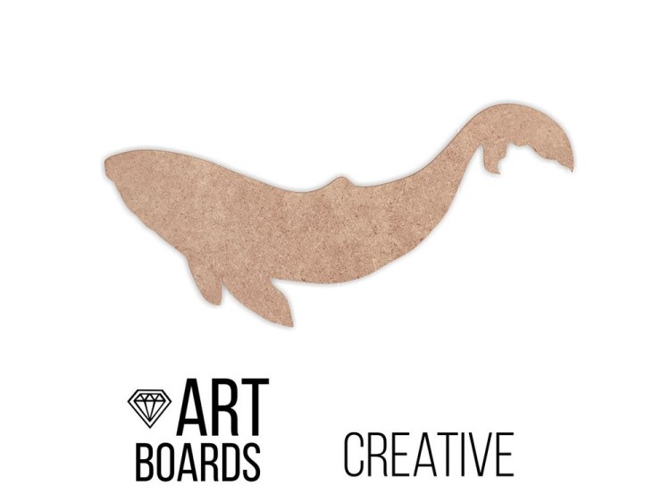 Заготовка ART Board Creative Whale №2, 60х29 см, Craftsmen.store