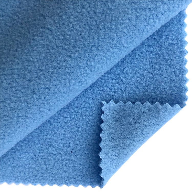 Ткань флис 2-х сторонний, 10 м, ширина 150 см, 190 г/м², цвет: темно-голубой, TBY