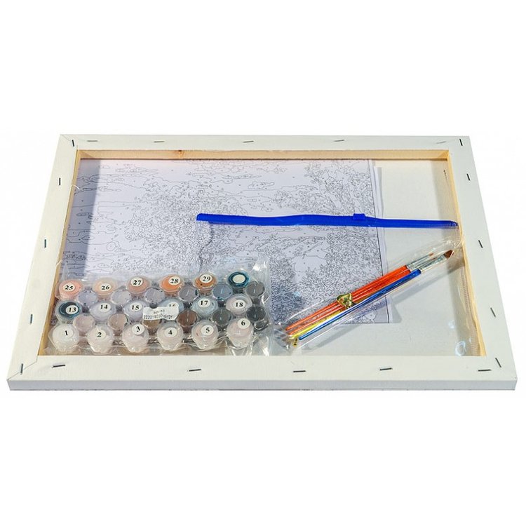 Картина по номерам «Зимний день» — картинка 3