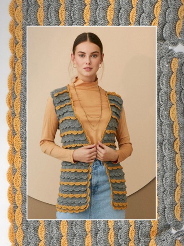 Пряжа NAKO Super inci Narin (Нако Супер инси нарин), (1175), красный, 5 шт. по 100 г — картинка 13