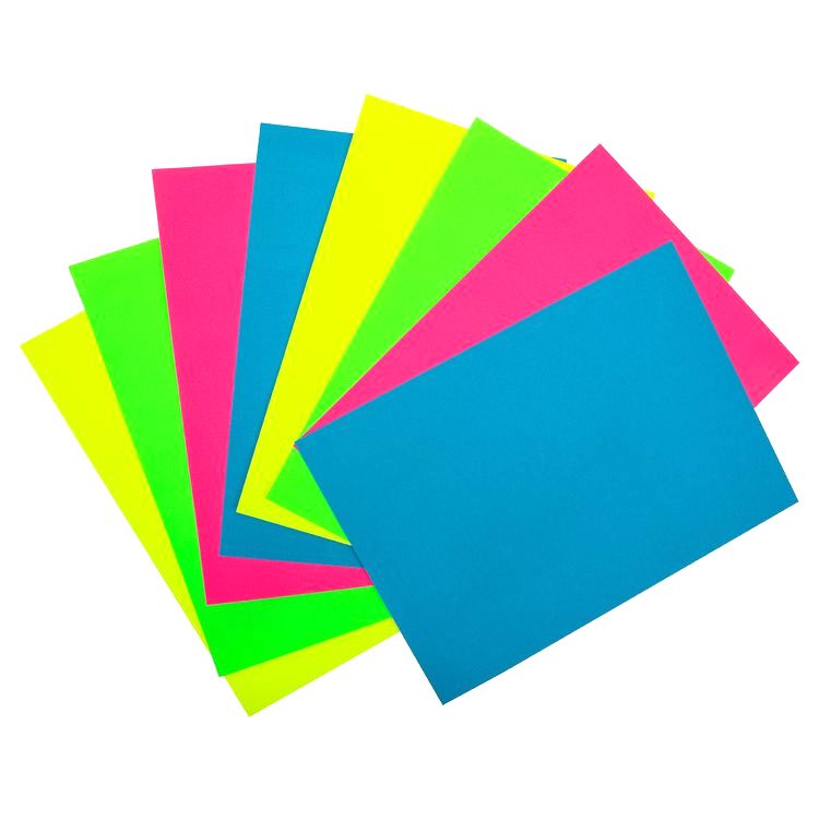 Набор флуоресцентной самоклеящейся бумаги А4, 8 л., 4 цв. — картинка 2