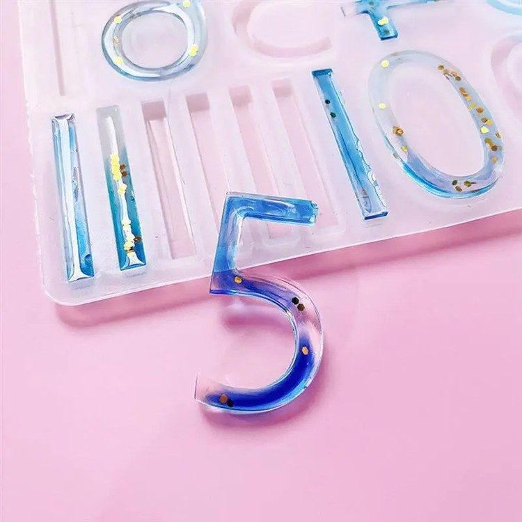 Силиконовый молд - Арабские цифры, 15x8см, 1 шт. — картинка 3