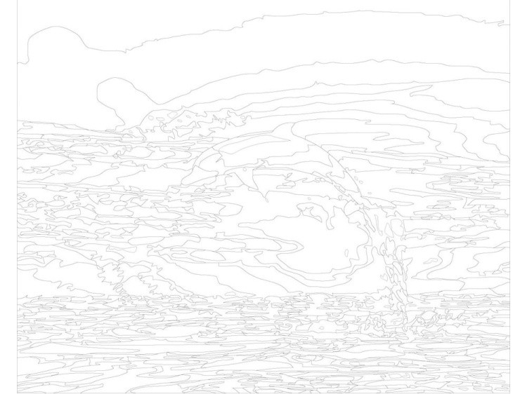 Картина по номерам «Дельфин в прыжке» — картинка 3