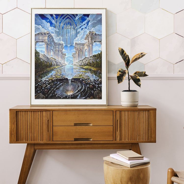 Картина по номерам «Фонтан фэнтези» — картинка 4