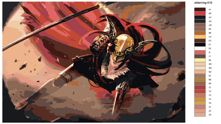 Картина по номерам «Elden Ring Элден Ринг: Маления 2» — картинка 2