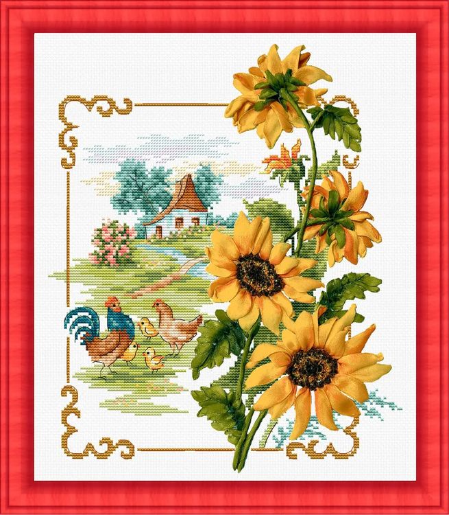 Набор для вышивания «Родные просторы. Подсолнухи» — картинка 2