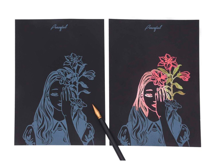 Набор скретч-открыток «Beauty» (цветные) — картинка 5