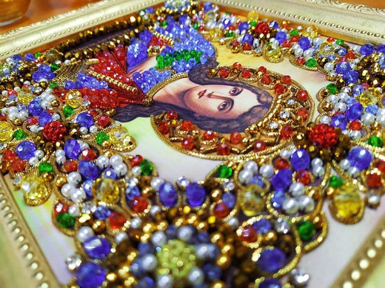 Набор вышивки хрустальными камнями «Святая Екатерина» — картинка 11