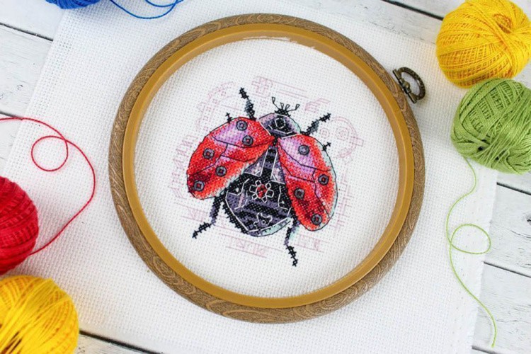 Набор для вышивания «Божья коровка. Стимпанк» — картинка 3