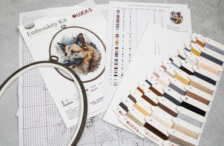 Набор для вышивания «Немецкая овчарка» — картинка 6