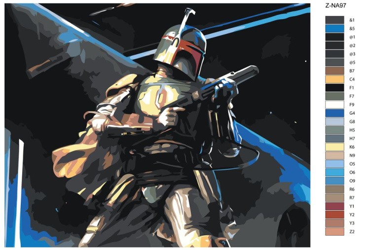 Картина по номерам «Звездные войны-3» — картинка 2