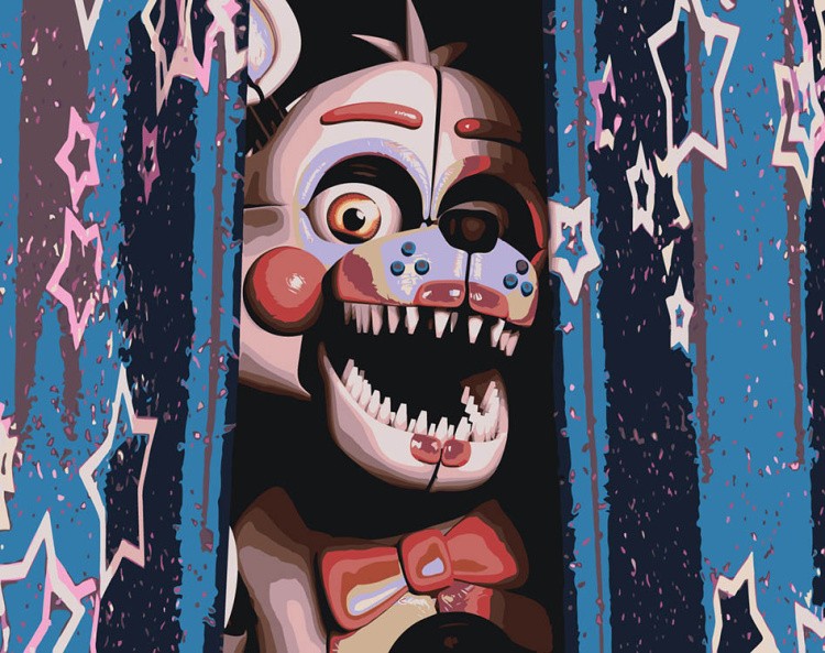 Картина по номерам «Фнаф Freddy's Фантайм Фокси»