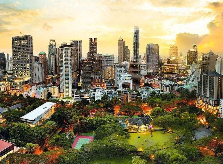 Пазлы «Закат в Бангкоке»