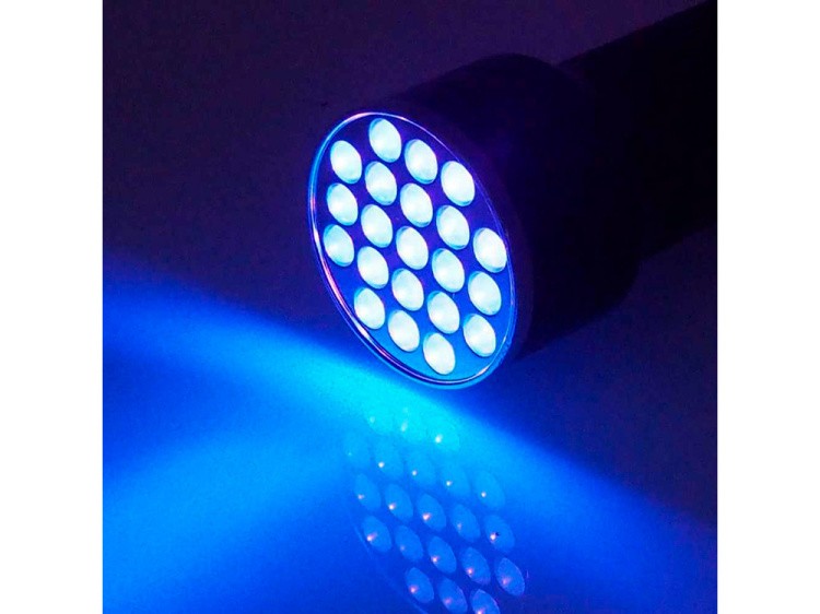УФ-фонарь 21 LED+4 батарейки ААА, Resin Pro — картинка 3