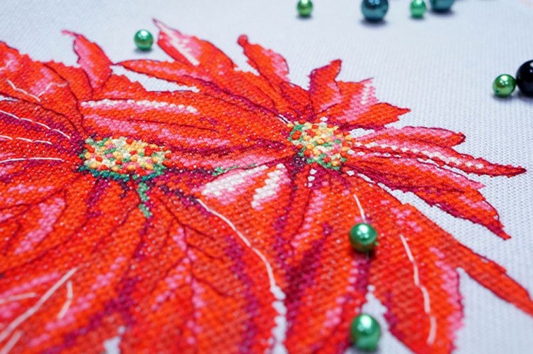 Набор для вышивания «Пуансеттия» — картинка 4