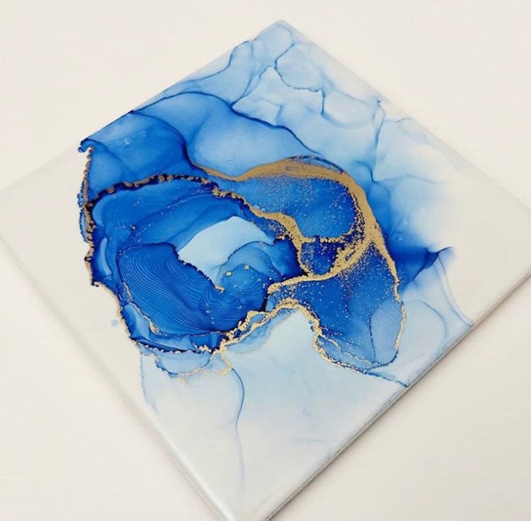 Набор для рисования алкогольными чернилами, планшет 30х30 см, Art Blong — картинка 6