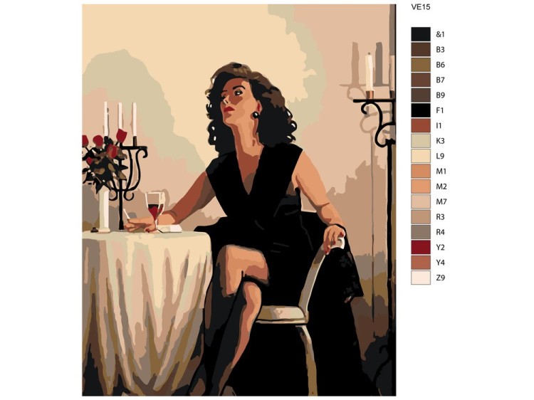 Картина по номерам «В ожидании вечера» — картинка 2