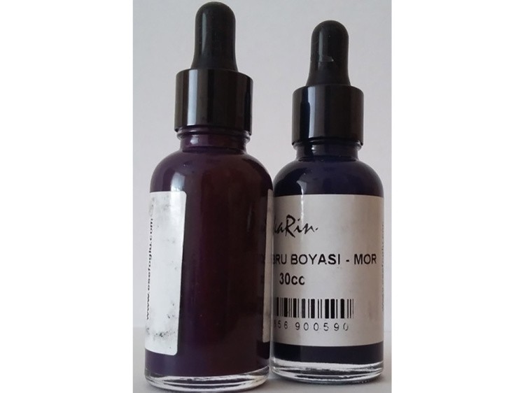 Краска для эбру фиолетовая 30 мл, Karin — картинка 2