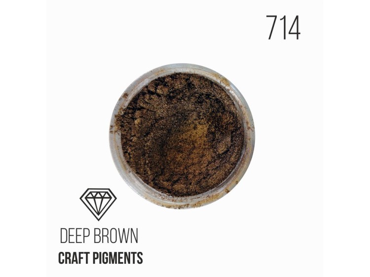 Пигмент минеральный темно-коричневый (Deep brown) 25 мл, CraftPigments
