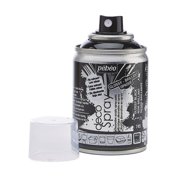 Краска на водной основе decoSpray, 093745 Черный глянцевый — картинка 2