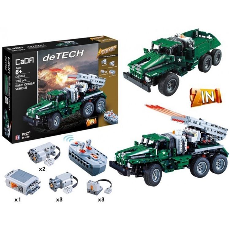 Радиоуправляемый конструктор с мотором Cada Technics Катюша - 2.4G
 — картинка 5