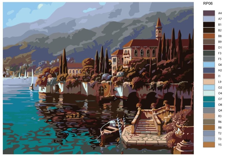 Картина по номерам «Итальянский прованс» — картинка 2