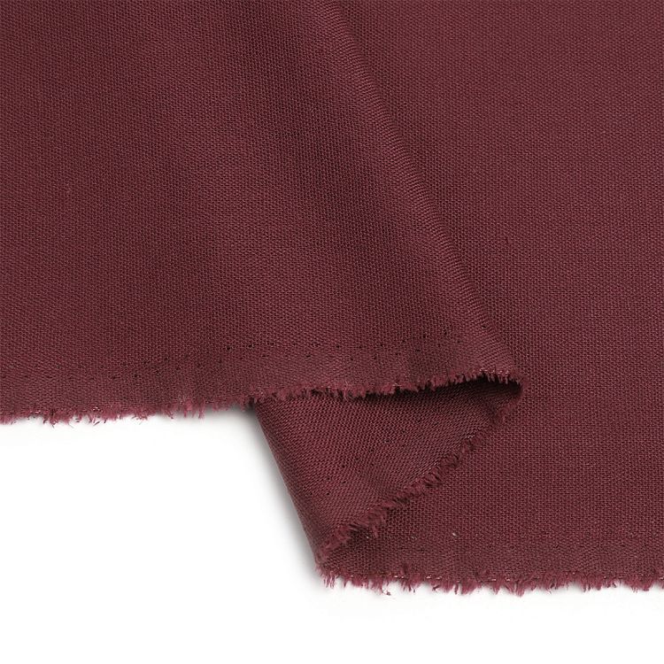 Ткань льняная, 10 м, ширина 140 см, 185 г/м², цвет: 76 брусника, TBY — картинка 4