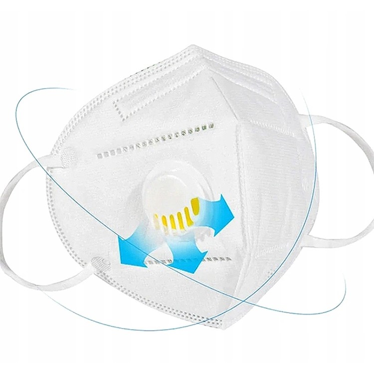 Маска-респиратор с клапаном выдоха KN95 FFP2, 1 шт. — картинка 4