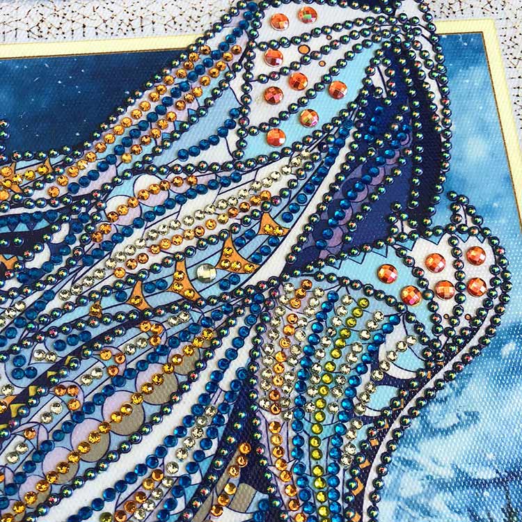 Алмазная вышивка 5D «Морозный волк» — картинка 4