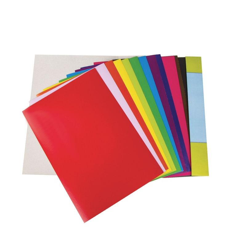 Картон цветной «Юнландик на полянке» А4 мелованный (глянцевый), 12 л., 12 цв., в папке, Юнландия — картинка 4