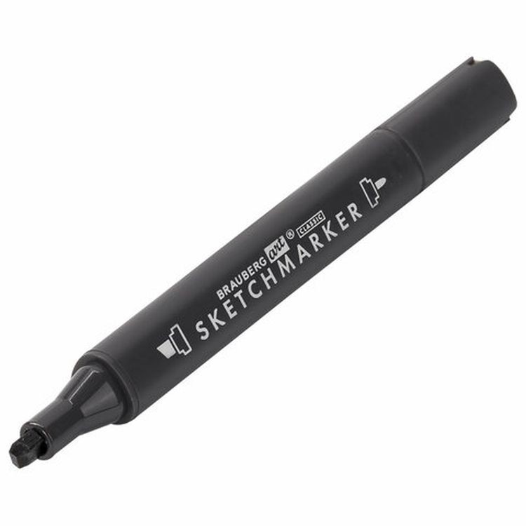 Маркер для скетчинга двусторонний 1 мм - 6 мм BRAUBERG ART CLASSIC, цвет: темный сосновый — картинка 5
