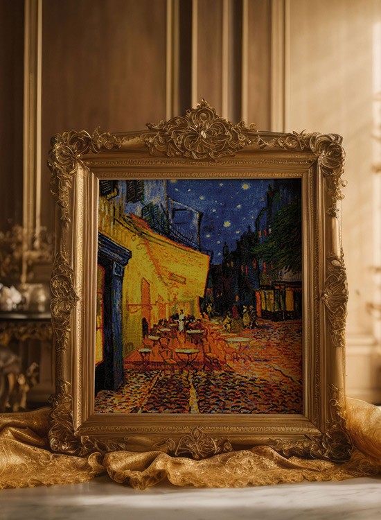 Набор для вышивания «Ночная терраса кафе» по мотивам картины В. Ван Гога — картинка 7