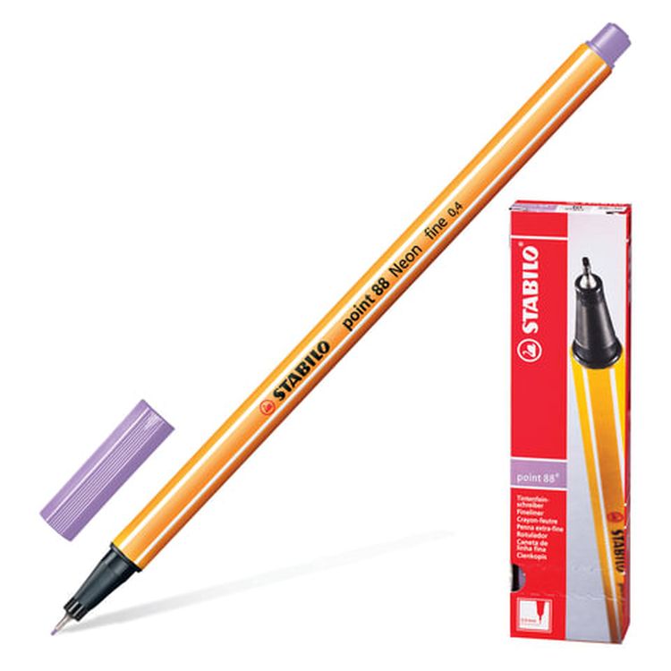 Ручка капиллярная (линер) STABILO «Рoint 88», светло-сиреневая
