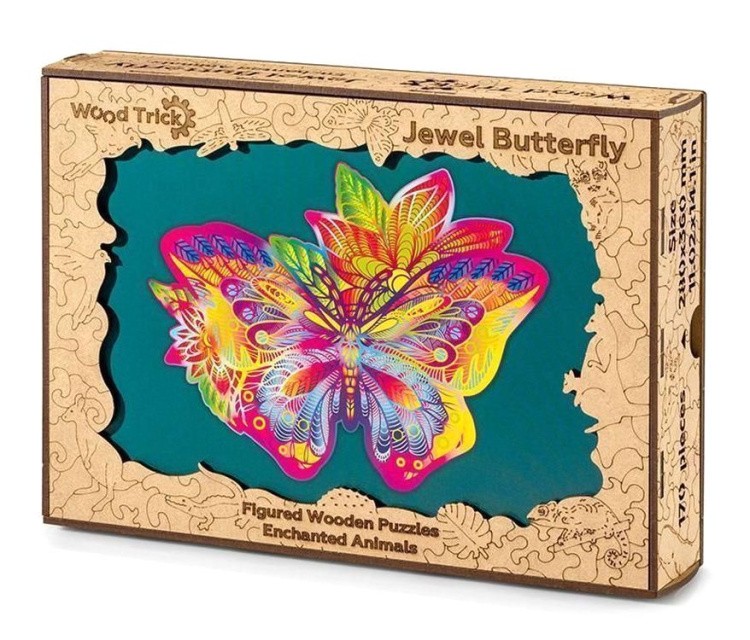 Деревянный пазл Wood Trick «Драгоценная бабочка» — картинка 10