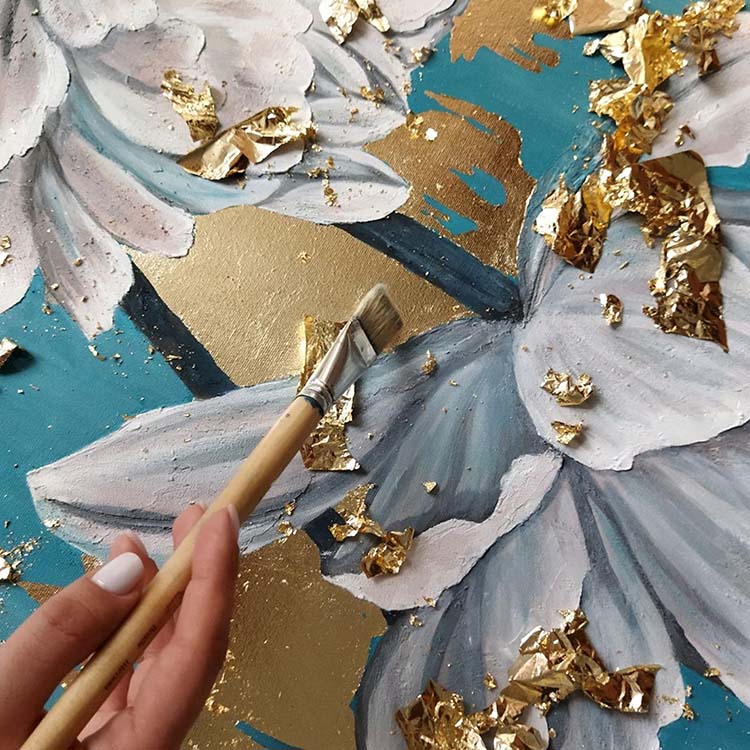 Картина по номерам с поталью «Панно Календарь. Королевская змея 2025» — картинка 5