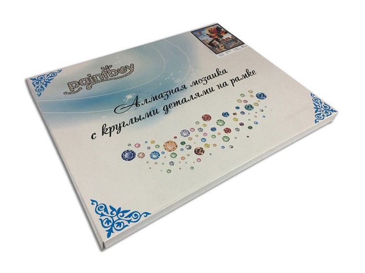 Алмазная вышивка «Нежно-розовые пионы» — картинка 2