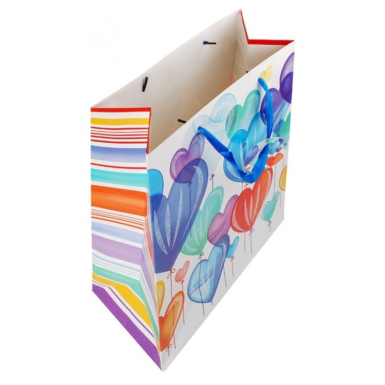 Подарочный пакет «Воздушные шары голубые» — картинка 4