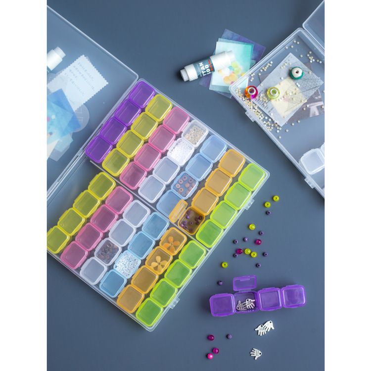 Контейнер для бисера (56 баночек), 7 цв. — картинка 7