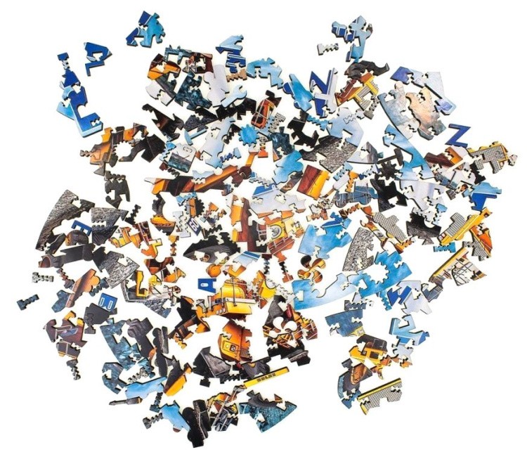 Деревянные фигурные пазлы «Автомобили БЕЛАЗ», Eco Wood Art — картинка 2