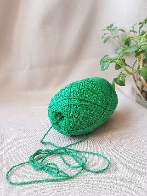 Пряжа Камтекс Мягкий хлопок (044), трава, 5 шт. по 100 г — картинка 3