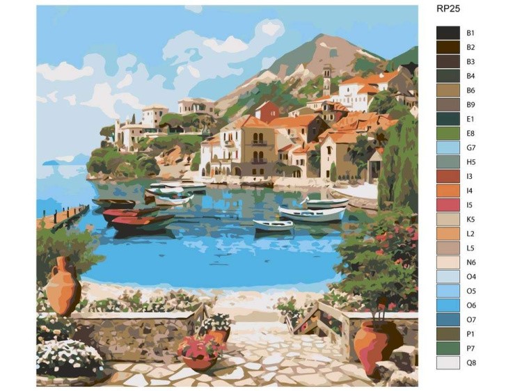 Картина по номерам «Летний пейзаж» — картинка 2