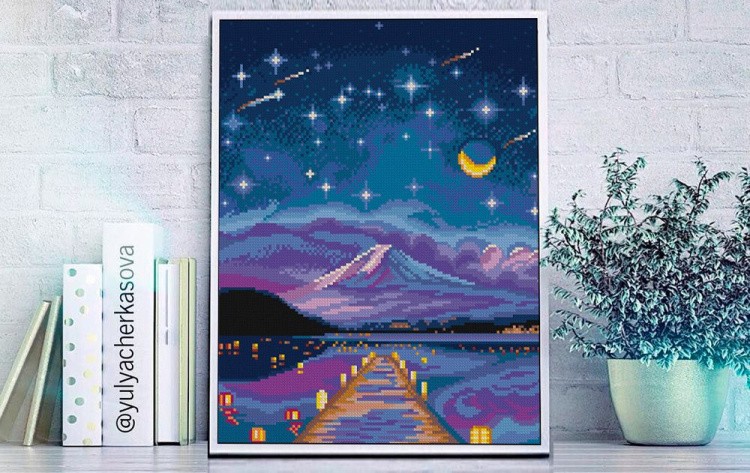 Алмазная вышивка «Звездная ночь» — картинка 3