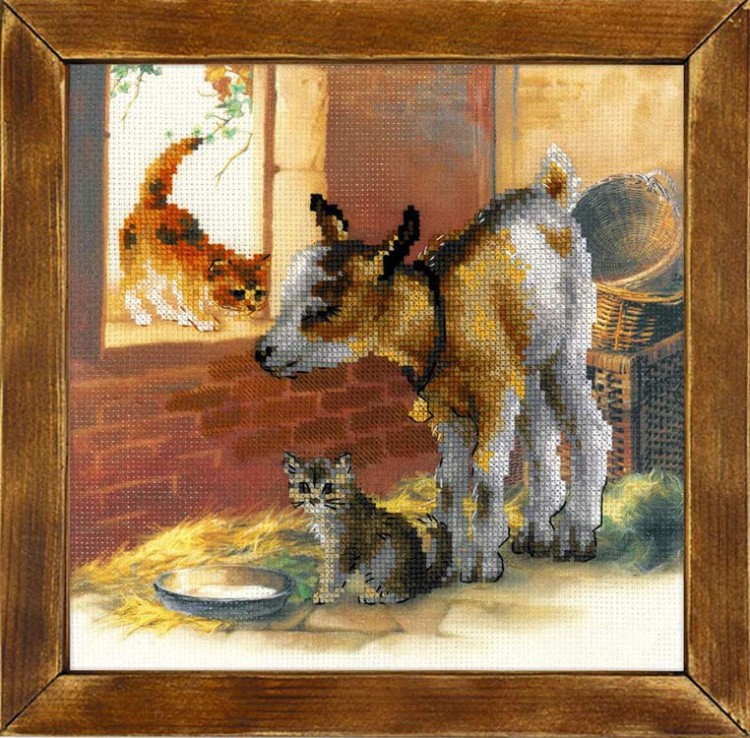 Набор для вышивания «Козленок и котята» — картинка 2