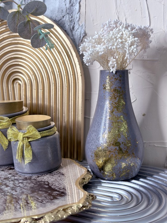 Силиконовый молд - Ваза, h 12,5 см, 1 шт. — картинка 4