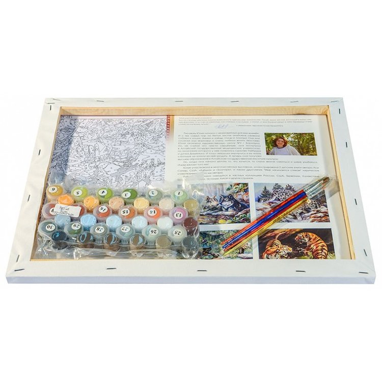 Картина по номерам «Счастье на заборе» — картинка 3