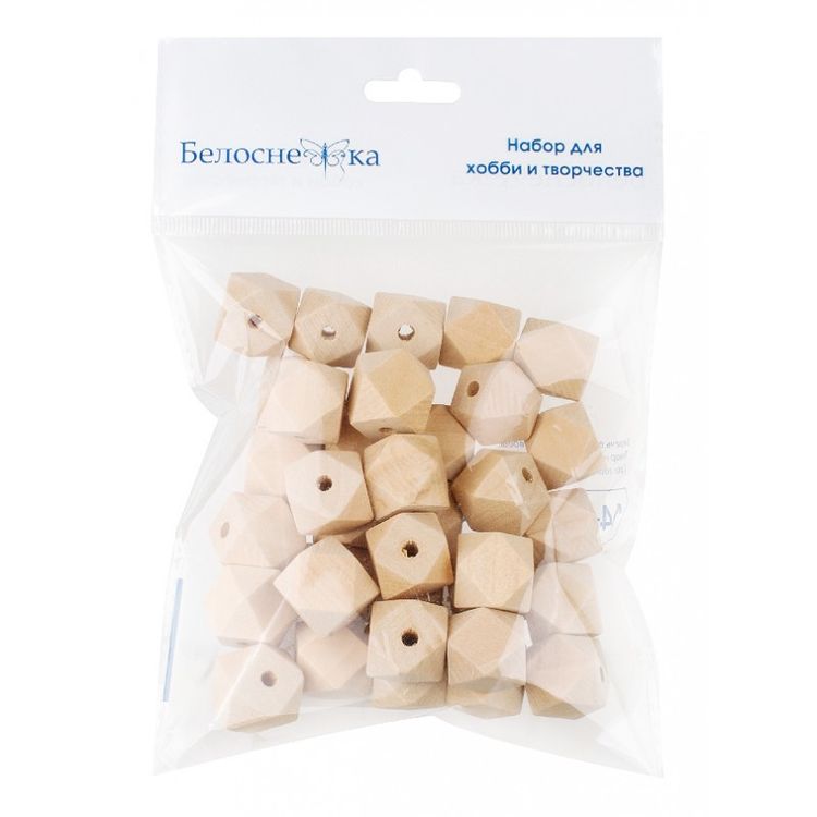 Бусины фигурный, дерево, 18 мм, 35 шт. — картинка 4