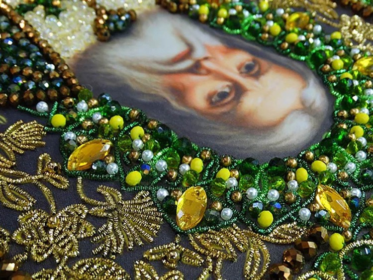 Набор вышивки хрустальными камнями «Святой Серафим Саровский» — картинка 4