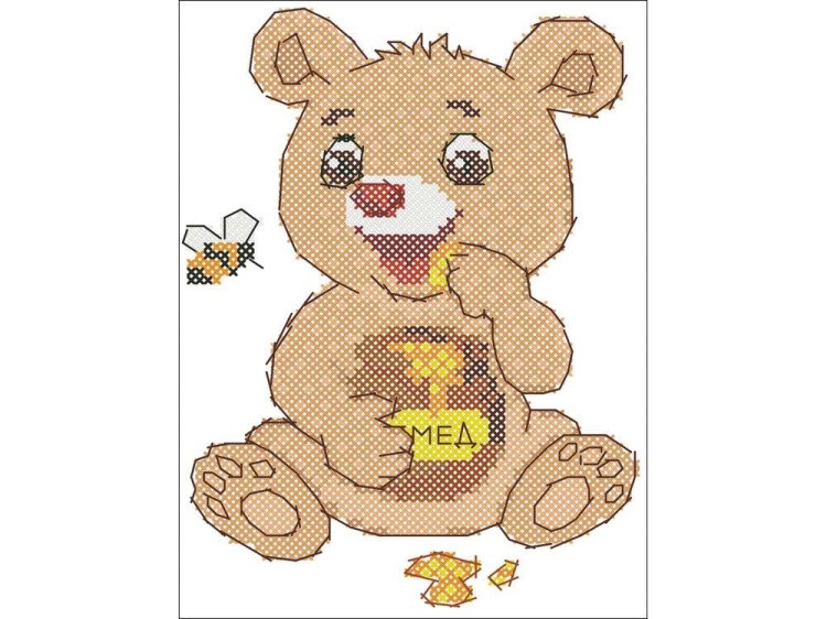 Набор для вышивания «Медовый сластена» — картинка 2