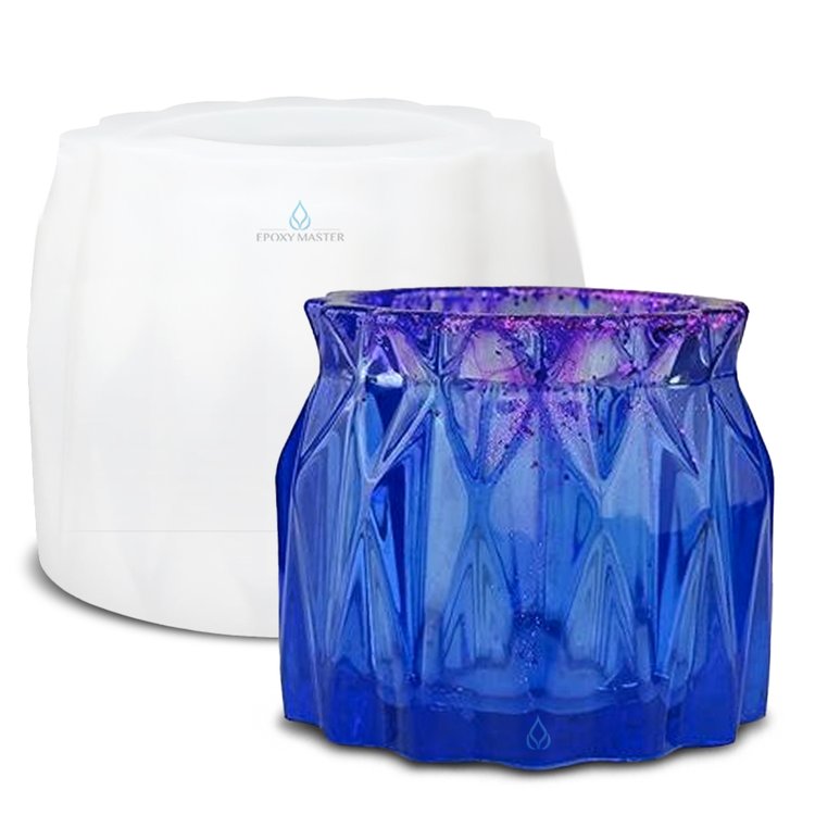 Силиконовый молд - Ваза абстрактная, d 11см, 1 шт. — картинка 2